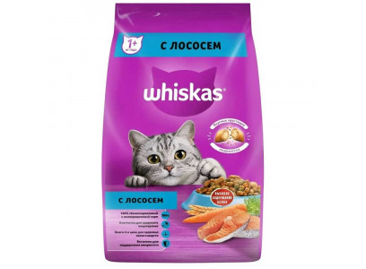 Сухой Корм Whiskas (Вискас) Для Кошек 1,3кг Подушечки Паштет Лосось (1*4) 