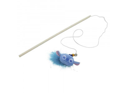 Игрушка-Дразнилка Wogy (Воги) Для Кошек Облачко 5*3см 2024-2620 с Колокольчиком На Деревянной Палочке