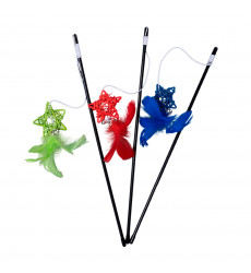 Игрушка-Дразнилка Для Кошек Wogy (Воги) Звезда 6см с Колокольчиком На Палочке 2024-2622