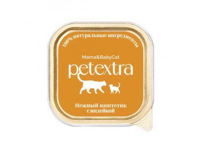 Влажный Корм Petextra (Петэкстра) Для Котят Индейка Нежный Паштет 100г (1*16) 