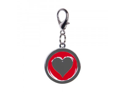 Адресник Zooone (Зоооуан) 19027 Круглый Большой Сердечко 25мм