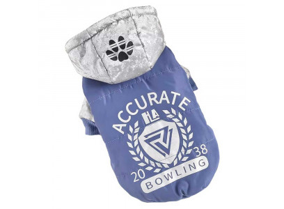 Куртка Уют Для Собак Зимняя На Кнопках с Капюшоном Р Xc 21см Голубая Нм220092хс