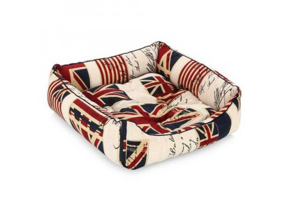 Лежанка Флаг 41*41*15см, Квадратная, Скотчгард