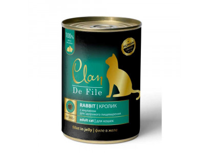 Консервы Clan (Клэн) De File Для Кошек Кролик 340г