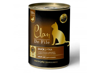 Консервы Clan (Клэн) De File Для Кошек Утка 340г 