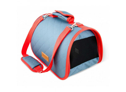 Сумка Переноска Saival (Сайвэл) Стежка, М, 44*27*26см, Серо-Голубой, Стежка Оксфорд 