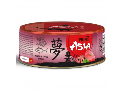 Консервы Prime (Прайм) Asia Для Кошек Тунец и Осьминог в Желе 