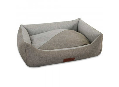 Лежанка Saival (Сайвэл) Прямоугольная Рогожка №1, 45*30*10см, Серо-Бежевая, Рогожка