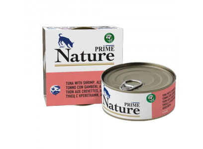 Консервы Prime (Прайм) Nature ДЛя Собак Тунец, Креветки и Алоэ в Бульоне  150г  