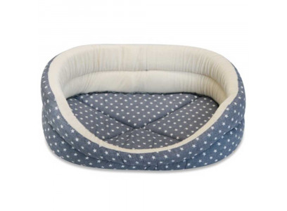 Лежанка Прямоугольная Бриз № 1, 55*45*16см, Принт, Бязь/Велюр 163.0109