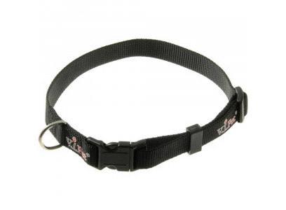 Ошейник 20мм Регулируемый 35-56см Пластик, Фастекс V.I.Pet (Ви Пет) Чёрный 70-0972 8.2916