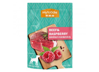 Влажный Корм Myfoodie (Майфуди) Для Собак Паштет Говядина и Малина 95г ( 