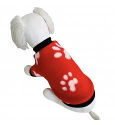 Толстовка Pet Fashion (Пет Фешн) Для Собак Мелких Пород Лапка Флис Красный Xl