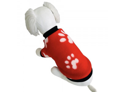 Толстовка Pet Fashion (Пет Фешн) Для Собак Мелких Пород Лапка Флис Красный Xl