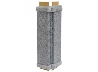 Когтеточка Дарэленд 84135 Настенная Midi, Угловая 64*26*2,5см , Мех, Ковролин