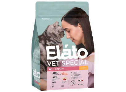 Лечебный Сухой Корм Elato (Илато) Holistic Vet Special Urinary Для Кошек Курица 300г 