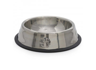 Миска Nunbell (Нанбелл) Для Собак 300мл Металлическая с Ручкой, Нескользящее Основание 10922-8871 17,5*5см