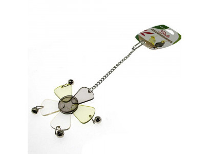 Игрушка Wogy (Воги) Для Птиц Цветок На Цепочке с Колокольчиком 2024-6331