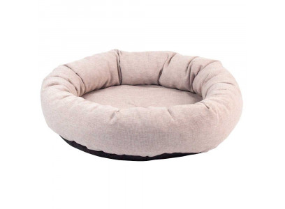 Лежанка Zooexpress (Зооэкспресс) Nord, Пухлик Круглый, Мебельная Ткань №2 53*14см 722421 Бежевый