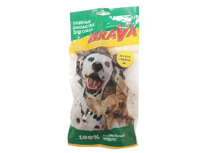 Лакомство Для Собак Brava (Брава) Легкое Свиное Для Дрессуры 50г Новинка 