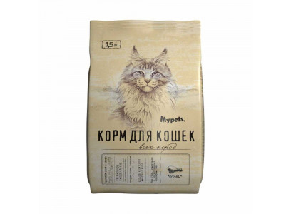 Сухой Корм Mypets (Майпетс) Для Кошек Курица, 1,5 Кг 