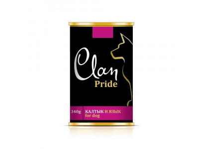 Консервы Clan (Клэн) Pride Для Собак Калтык и Язык 340г