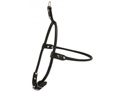 Шлея Круглая Collar (Коралл) Soft Для Длинношерстных Собак №1 (Шир. 10мм, С:52см, В:62-70см) Чёрная 818.46221