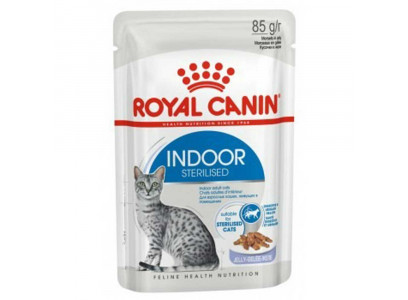 Влажный Корм Royal Canin (Роял Канин) Indoor Sterilised Для Стерилизованных Кошек, Живущих Дома Желе 85г (1*28) 