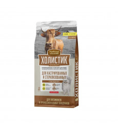 Сухой Корм Деревенские Лакомства Для Стерилизованных Кошек Холистик Премьер Говядина 10кг