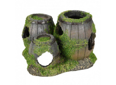 Грот Flamingo (Фламинго) Три Бочки 16*13*10см Полирезин Fl410138