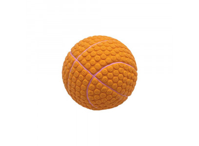 Игрушка №1 Мяч Баскетбольный Оранжевый с Пищалкой, Латекс, 6см Лс305