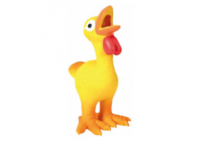 Игрушка №1 Индюк Желтый с Пищалкой, Латекс, 14см Лс202