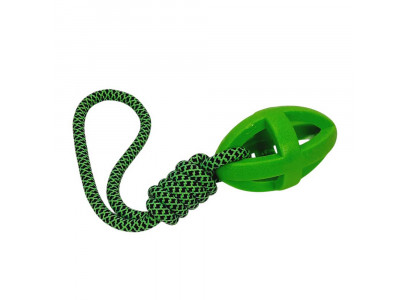 Игрушка Dogman (Догмэн) Мячик Регби На Канате 16см 