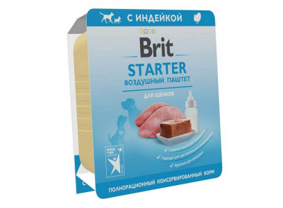 Консервы Brit (Брит) Для Щенков Premium Starter Воздушный Паштет 100г 5081097
