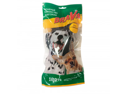 Лакомство Brava (Брава) Ухо Говяжье с Шерстью 1шт Новинка 
