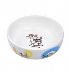 Миска №1 Керамическая, с Рисунками Котов 290мл Мкр128