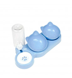 Миска Алькор с Автопоилкой Двойная, Голубая Tpb01-3