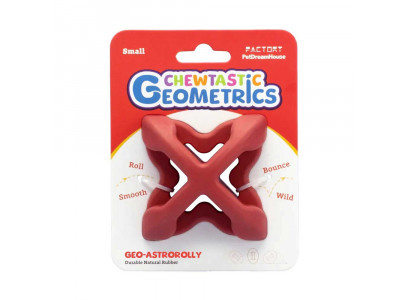 Игрушка Petdreamhouse (Петдримхаус) Для Собак Интерактивная Geo-Astrorolly, Натуральный Каучук, Красный Pdhx5901 