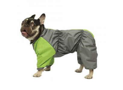 Комбинезон Gamma (Гамма) Демисезонный Французский Бульдог Р M 41*74см Серо-Салатовый 12212151