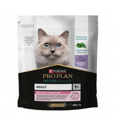 Сухой Корм Pro Plan (Проплан) Nature Elements Для Кошек с Чувствительным Пищеварением Индейка и Спирулина 400г