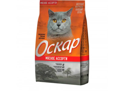Сухой Корм Оскар Для Кошек Мясное Ассорти 2кг 
