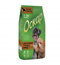 Сухой Корм Оскар Для Собак Средних И Малых Пород 2,2кг