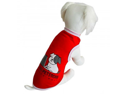 Майка Pet FAshion (Пет Фешн) Dog On Line Р S Красная