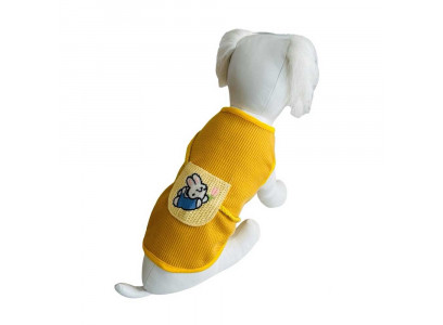 Майка Pet Fashion (Пет Фешн) Заяц Р L Карман Горчичная