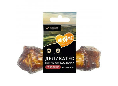 Лакомство Для Собак Мнямс Косточка Xxl Пармская 120г 