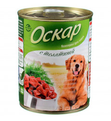 Консервы Для Собак Оскар Телятина 350г