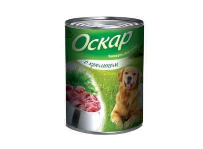 Консервы Для Собак Оскар Кролик 350г