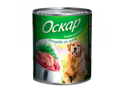Консервы Для Собак Оскар Ассорти Из Мяса 750г