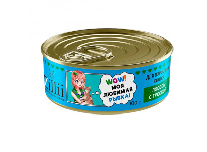 Консервы Для Кошек Zillii (Зиллии)  Cat Лосось и Треска 100г 5657082 