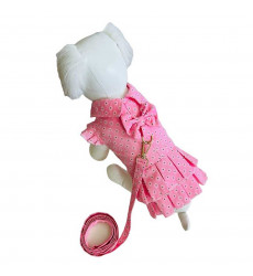 Платье Шлейка Pet Fashion (Пет Фешн) Ромашка+Поводок Розовый Р S